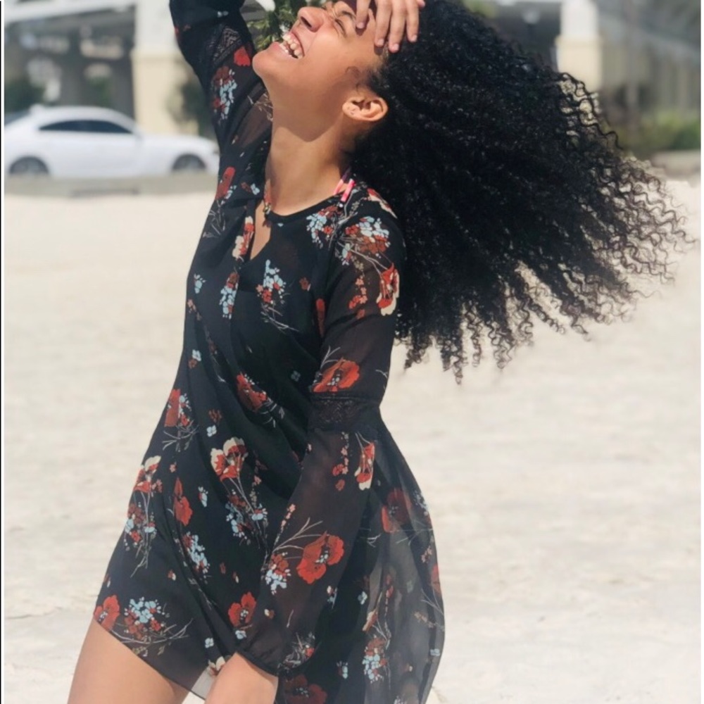 A. Byer dress size medium black summer dress